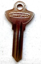  1  Vintage CRAFTSMAN Original Key Blank    Locksmith, Collectors, Art... picture