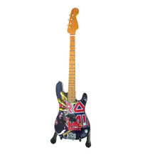 Miniature Guitar IRON MAIDEN with free stand. Steve Harris Bass picture