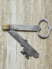 Vintage Antique Unique Folding Flat Lock Key 1800’s picture