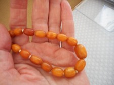 Antique butterscotch amber necklace  14g picture
