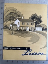 1950s Luxaire Air Conditioning Gravity Furnace Brochure C A Olsen 8 Pages picture