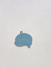 VINTAGE ENAMEL STERLING SILVER CHARM PENDANT HAWAIIAN ISLANDS MAUI OAHU 2.8g 925 picture