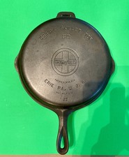 Antique Griswold Cast Iron #80 Hinged Double Skillet 1102 1103 Big Logo Erie Pa. picture