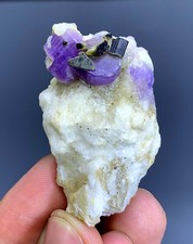 26 Gm Purple Apatite Crystals on Matrix from Afghanistan picture