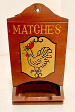 Matchbox Holder Woodcrest by Styson made in Japan picture