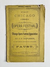 1893 Chicago Grand Opera Festival Libretto, Faust, Great Exposition Building picture