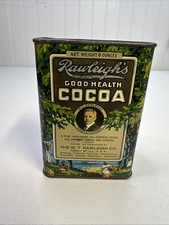 Antique 1920's Rawleigh's Good Health Cocoa Tin Full Color Hard to Find 8 Oz picture