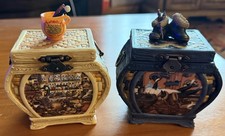 Charles Wysocki's Vintage Purr-fect Places Porcelain Music Boxes picture