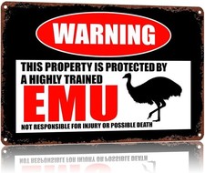Emu Vintage Aluminum Print Poster Tin Metal Signs Home Décor 8x12 picture