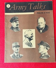 WWII 1945 Army Talks Vol IV No 6 Problems of Peace Allied Leaders Cover Rare picture