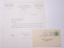 1932 Lamson Goodnow E W Hanna NYC Turned Woodwork 1c Post Card Ephemera P051A picture