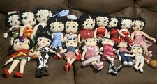 Lot Of 17 vintage Kellytoy Betty Boop cloth plush doll collection picture