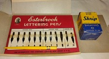 Antique Esterbrook Pen Co Fountain Lettering Pen Salesman Sample Envelope 12-C picture