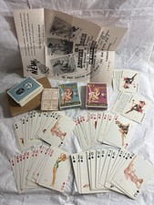 UNUSED 1953 VARGAS 53 COMPLETE BOX SETS w/ INSERT -JOKERS- BOXES -MAILIN AD MINT picture