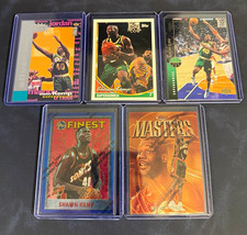 1990’s Shawn Kemp Basketball Card Lot (5) Topps Finest/Masters Silver Set picture