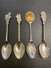 4 Souvenir Spoons DIANA CHARLES ROYAL FAMILY Ships Free picture