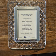 Vintage Waterford Crystal Westover Picture Frame 3.5x5 Photo. Needs Stand. 1980s picture