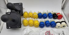 LOT -  2x Industrias Lorenzo Arcade Joystick Cherry / 16x Happ Buttons w/ Cherry picture