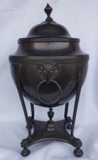 Antique Old Vintage English Georgian Bronze Samovar Tea Coffee Server picture