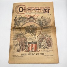 Comfort Magazine May 1917 Vol XXIX No 7 WWI Era Overland Car Ad Patriotic Art picture