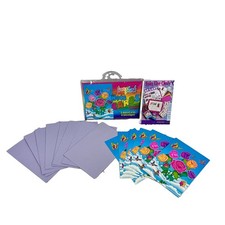 Vintage Lisa Frank Roses Flowers Note Card Notecards Set Lot Of 6 New Unused NOS picture