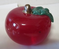 Vintage Hand-Blown Tomato Paperweight Sighed Bognrief Studios Glass Collectible picture