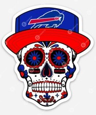 Buffalo Bills Sugar Skull MAGNET -  New York Allen Kincaid Premium Vinyl  picture
