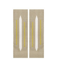 German Collar Litzen - Bevo Coastal Artillery - Yellow picture