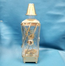 VTG Swiss Harmony Music Box Wind Up Empty Liquor Decanter MCM Bar Decor 12