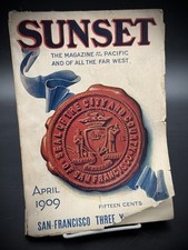 1909 Sunset Magazine April San Francisco Hotel St. Francis Railroad Steamship Ad picture