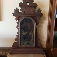 Antique Shelf Mantle Clock CASE ONLY picture