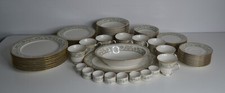 MIYOSHI Noritake Ivory China Japan #7194 Complete 8 pc Set w Other Come L@@K picture