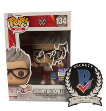 Johnny Knoxville Signed Autograph WWE Funko Pop 134 Beckett BAS COA Jackass picture