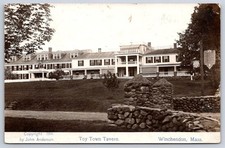 Antique Massachusetts Postcard WINCHENDON Toy Town Tavern 1915 RPPC picture