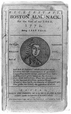 Photo:William Pitt Earl of Chatham Boston Almanack 1772 Portrait Print picture