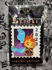 DEC WDCS D23 2026 Pixar Stamp Ember Wade Elemental 2023 LE Disney Pin picture