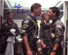 Tom Cruise Val Kilmer Top Gun Maverick Iceman Signed Autograph 8x10 Photo HD101 picture