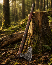 Handmade Viking Axe Bearded Battle Axe camping hunting Axe Gift Norse picture