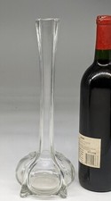 Art Nouveau style tall Crystal Vase art deco bulb bottom ground Vase 12