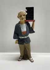 TILSO 1950s Japan Hakata Urasaki Clay Doll Artisan Figurine Old Man 12” picture