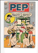 Pep Comics #174 DeCarlo **CLASSIC BETTY BIKINI COVER** 22 Archie 1964 VG/F 5.0 picture