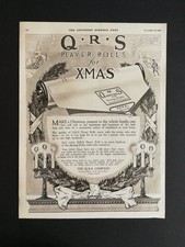 Qrs Music Company Player Rolls for Xmas Vintage 1919 Print Advertisement Ad picture