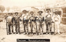 Mexican Revolution JUAREZ 1911 RPPC postcard REVOLUTIONISTS by Aultman El Paso picture