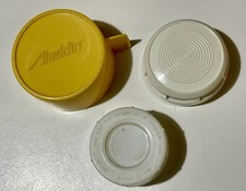 VTG Aladdin Thermos Replacement Parts Lot - No. 30 Lox-On Stopper, Yellow Cup picture