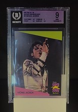 1991 Pro Set SuperStars MusiCards #67 MICHAEL JACKSON -Live Performance BGS 9 picture