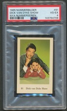 1965 NUMMERBILDER DICK VAN DYKE & MARY TYLER MOORE NUMMERSERIEN #81 PSA 4 VG-EX picture