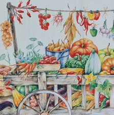 TWO Individual Napkins Thanksgiving Fall Autumn Pumpkin Lunch Decoupage (452) picture