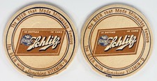 1930s Schlitz Beer Vintage Sunshine Vitamin D Beer Coasters Unused Lot Of 2 picture
