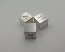 1PC 10mm Metal Silver Cube 99.99% Pure Ag Density Specimen Element Collection picture