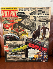 Hot Rod Magazine Art canvas December 1967 Rumble Bee 16x20 barracuda picture